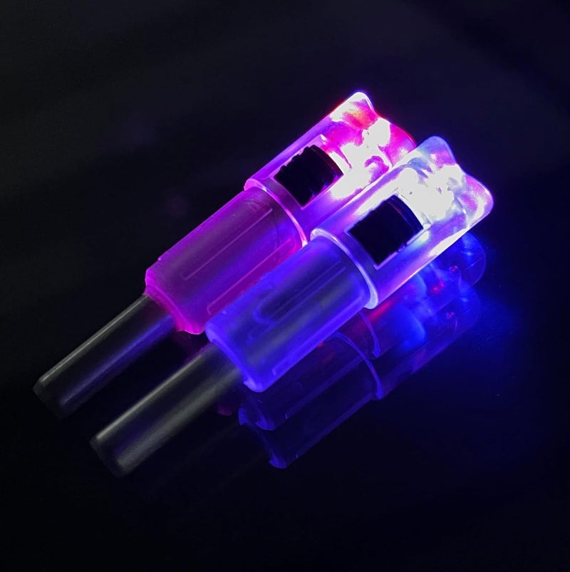 DEEPOWER Store Lighted Nocks for Crossbow Bolts 6-Pack Arrow Nocks for .300"/7.62mm Inside Diameter with ON/Off Switch Archery Nocks for Archery Hunting - Image 5